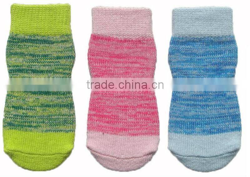 Adorable dog knitting socks / scratch prevention pet sock anti-slip stocking