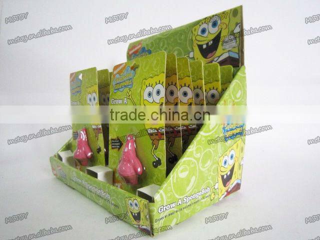 Magic Spongebob growing sponge toys in water growing patrick toy patrick star for baby fun magic growing sponge