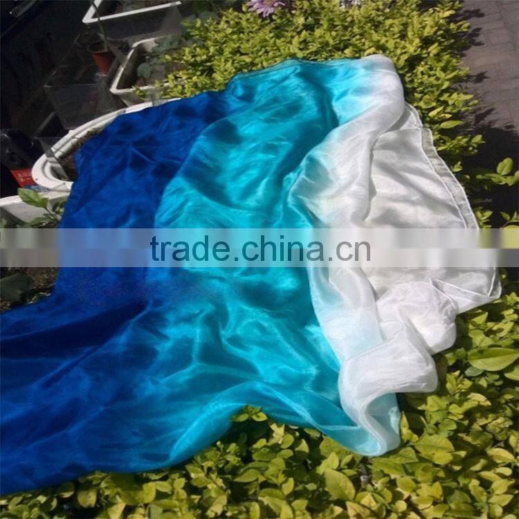2016 Hot selling women cheap belly dance veil silk 100% real chinese silk scarf for sale
