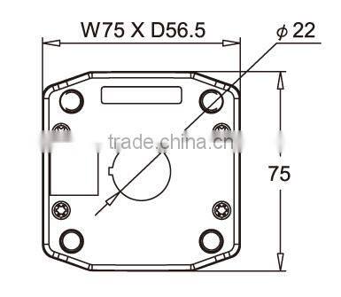IP65 Waterproof 1 Hole Push Button Switch Control Station Box