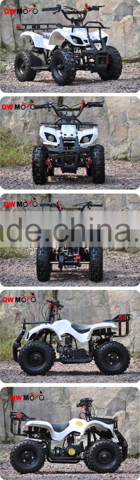QWMOTO CE 49cc mini gas quad bike 49cc mini ATV for kids with Electric start and pull start