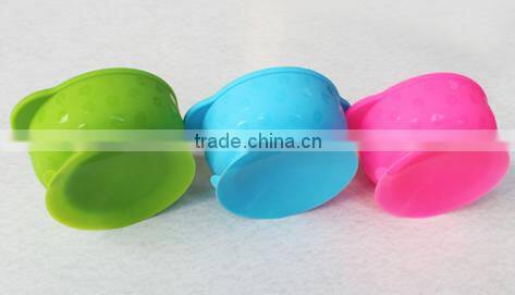 Popular High Quality BPA Free Mini Silicone Suction Baby Bowls
