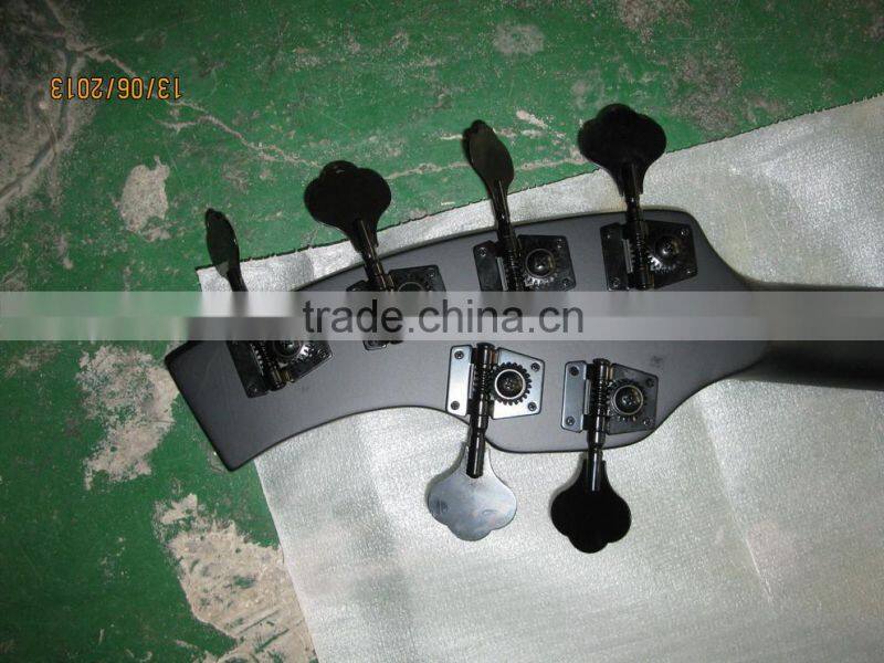 6 string bass guitar musicman black matte color active pickups