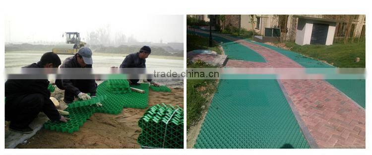 Plastic gravel grid/grass grid/grass paver for green roof