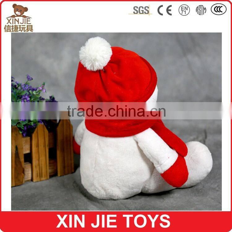 high quality stuffed snowman toy christmas soft snowman toy