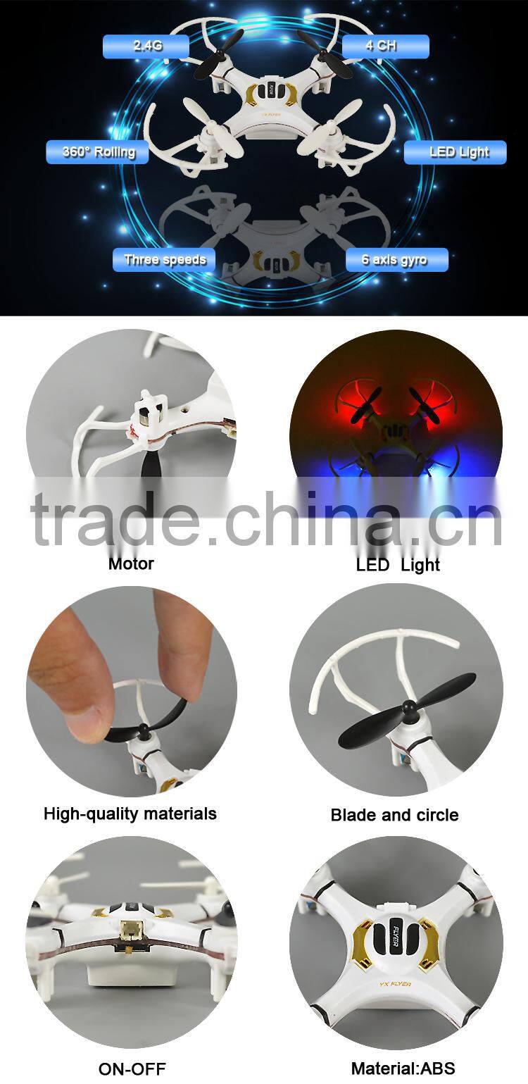 Rc toy china factory 2.4G cheap quadcopter mini drone