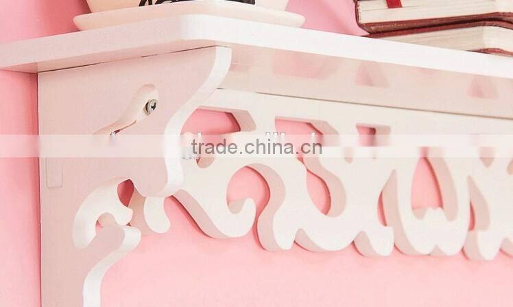 White wood exquisite design wall floating shelf display shelf unit home