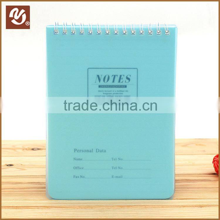 2016 Fancy A5 plastic notebook spiral bound