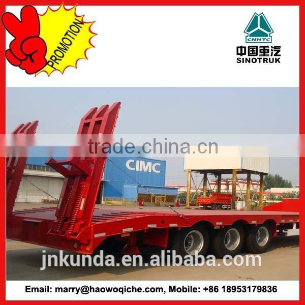 3 Axles Low Bed semi Trailer