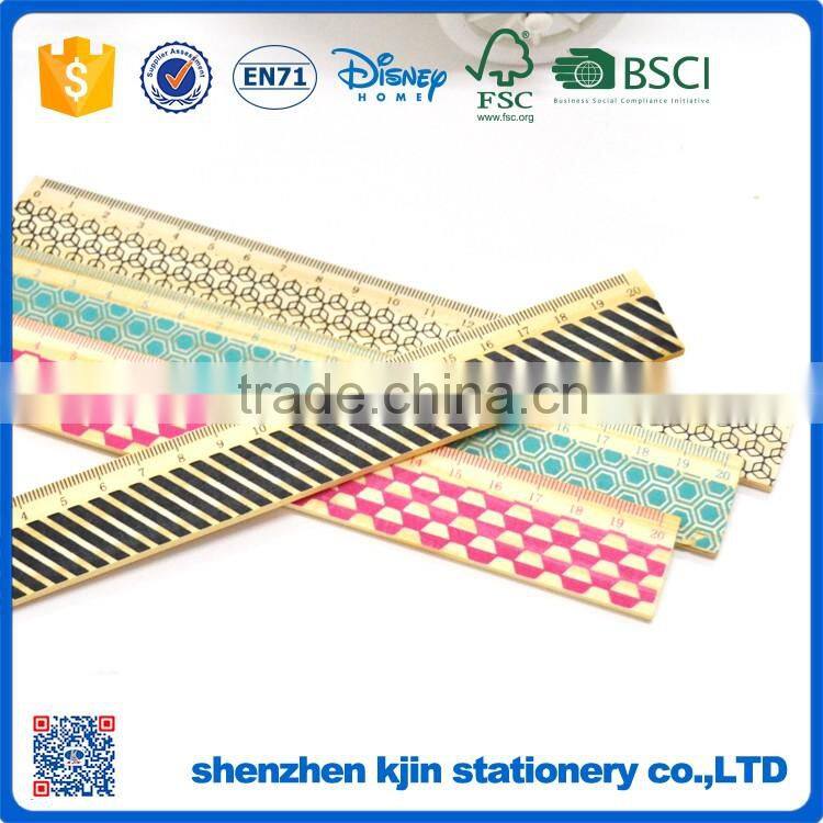 2016 Silkscreen printing 30cm wooden ruler in sale