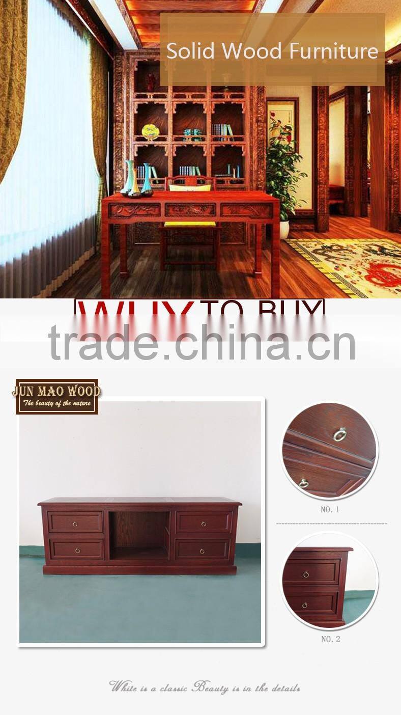 2016 NEW Solid Wooden Furniture Living Room Red TV Stand