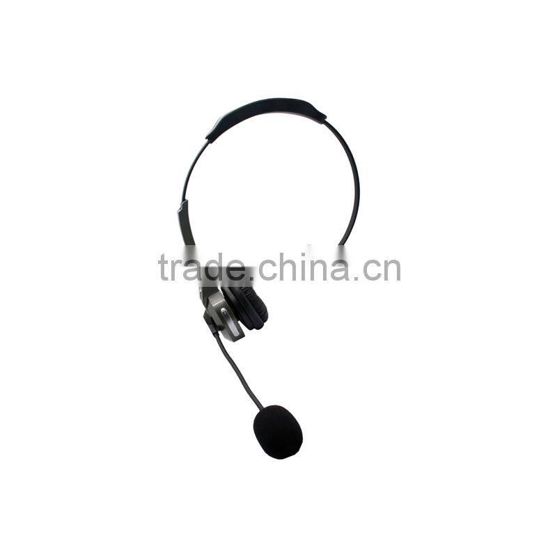 Over head with boom mic Mono customer service Bluetooth headphone cheap price