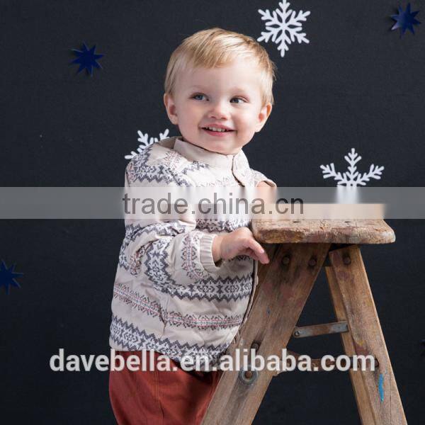 DB1616 dave bella 2014 winter infant coat baby wadded jacket padded jacket outwear winter coat jacket down coat outwear