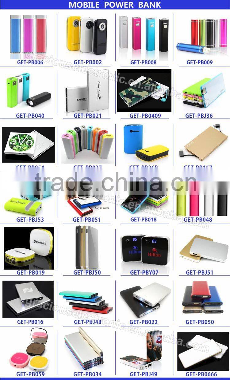 5000 mah dual usb output power bank phone charger