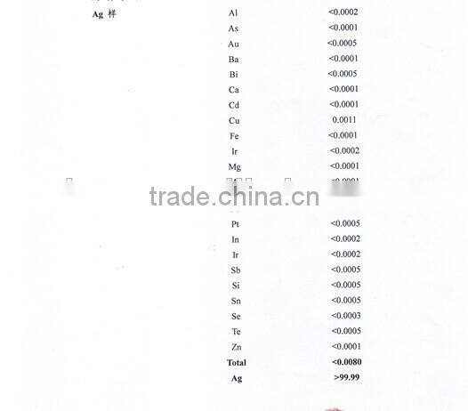 Jewelry Findings wire high purity 99.99 gauge10 pure silver wire