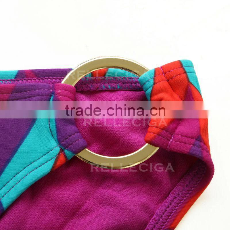 RELLECIGA Bandeau Bikini Series - Multiple Colored Wavy Print Bandeau Top Sexy Girls Swimwear