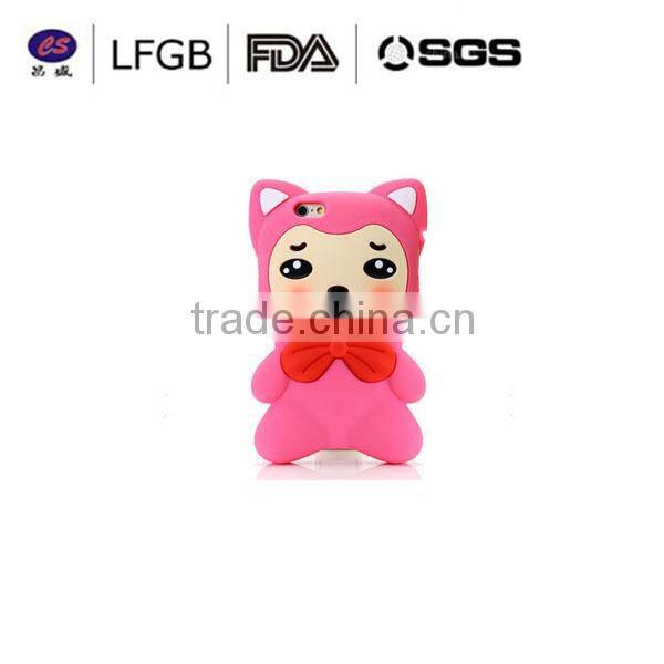 Fashion cartoon 3d silicone tpu phone case silicone mobile phone case/custom silicone phone case