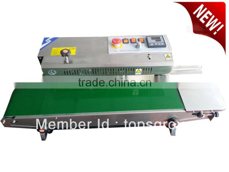 Hot selling Continuous Plastic bag sealing machine Shanghai Price