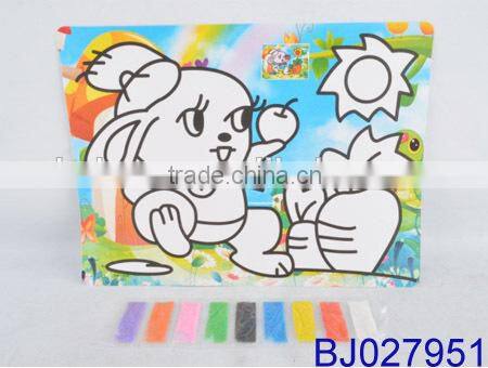 Very cheap kid toy funny intelligent diy sand art kit