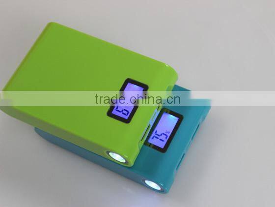 mobile phone charger led torch light portable power bank
