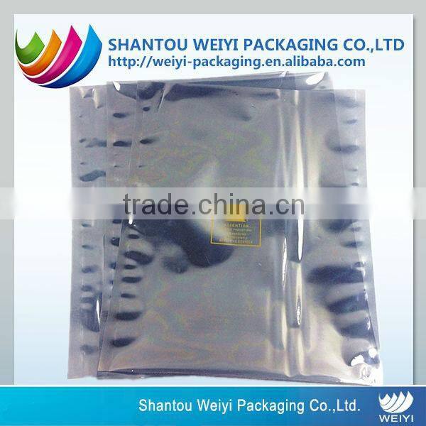 Custom anti-static transparent aluminum foil packaging bag for electronic component