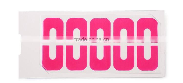 New plastic peel off tape sticker easy fast clean used with polish UV gel stamping plate