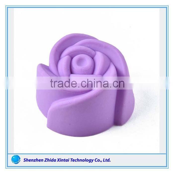 Cheap Silicone Rose Flower Baking Cake Pan Mold