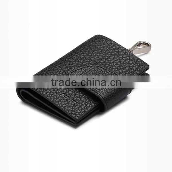 MOQ 1 PCS Genuine leather key wallet