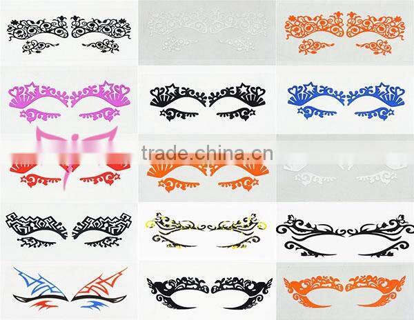 Amazing eye mask sticker in body art