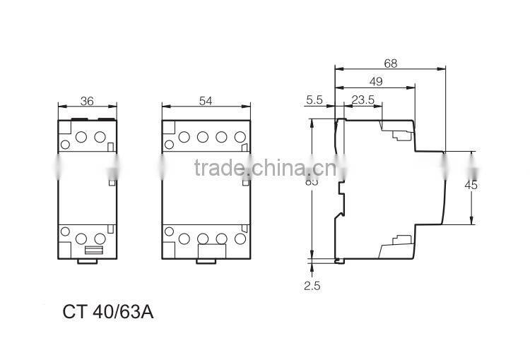 Best selling hot chinese products 40a contactors 3 poles