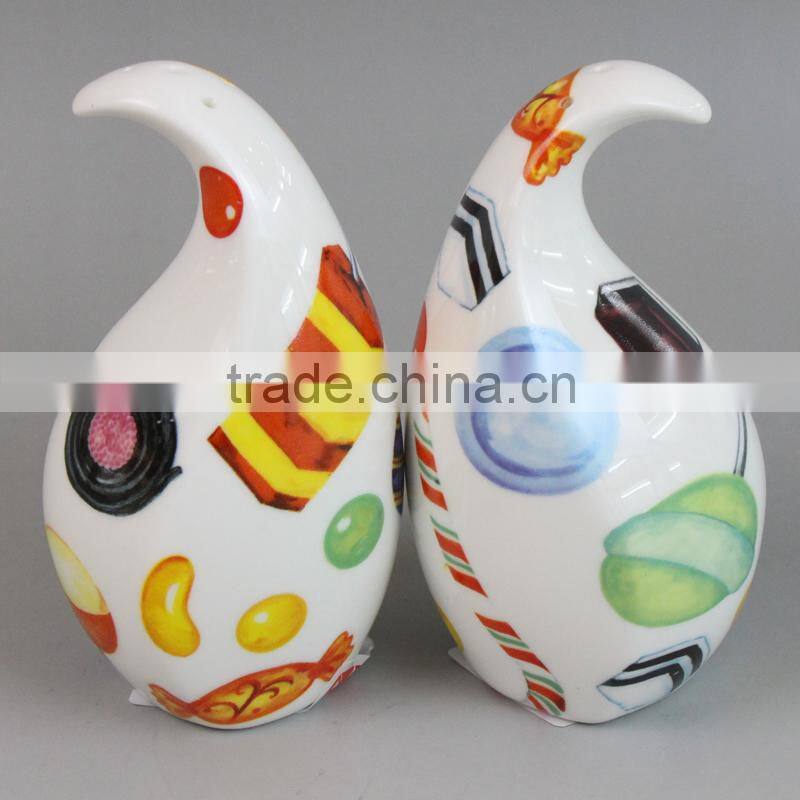 salt pepper shaker, ceramic salt and pepper shaker, salt cellar
