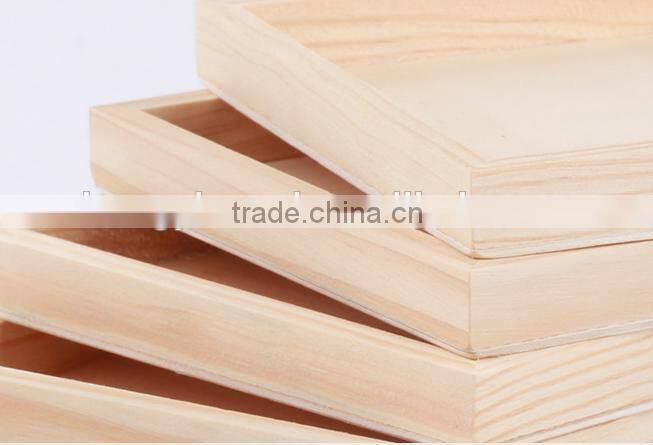 Rectangular Eco-friendly Bamboo Serving Tray With Handles