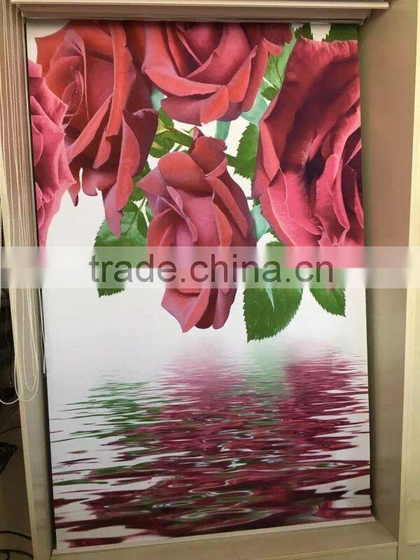 3D digital printed wall paper,roller blinds for windows