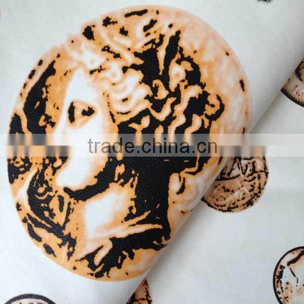 clothing artificial leather lady pattern synthetic leather fabric for clothing
