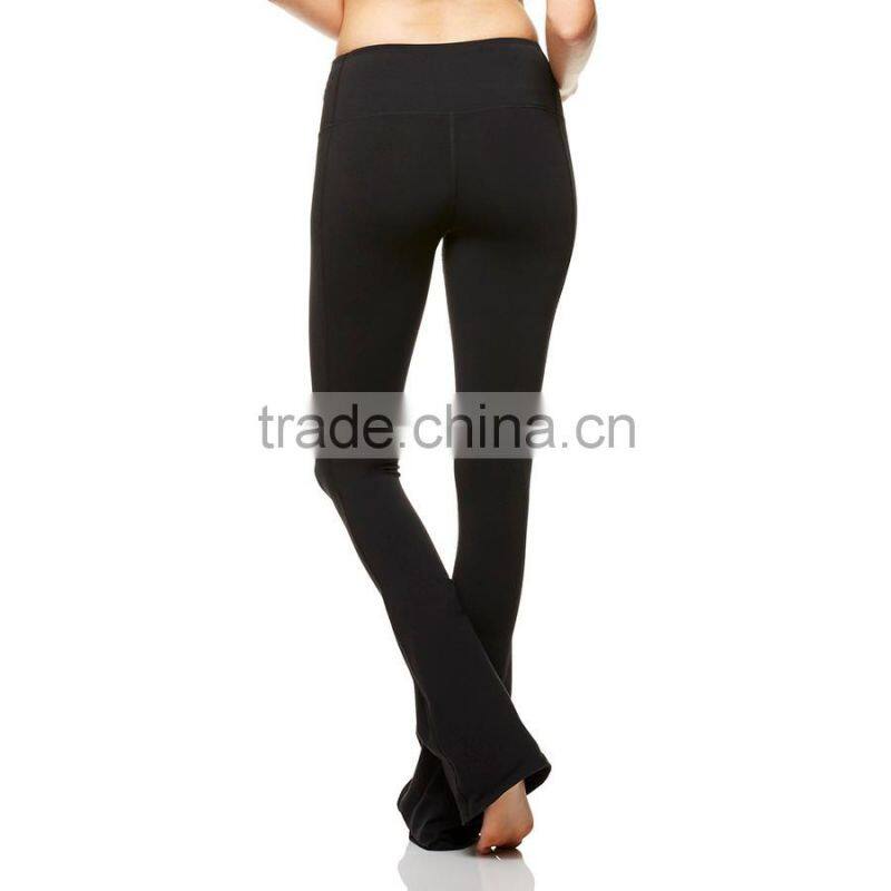 Woman Sports Pants Made Of Stretch Nylon Spandex Fabric Yoga Leggings For Fitness