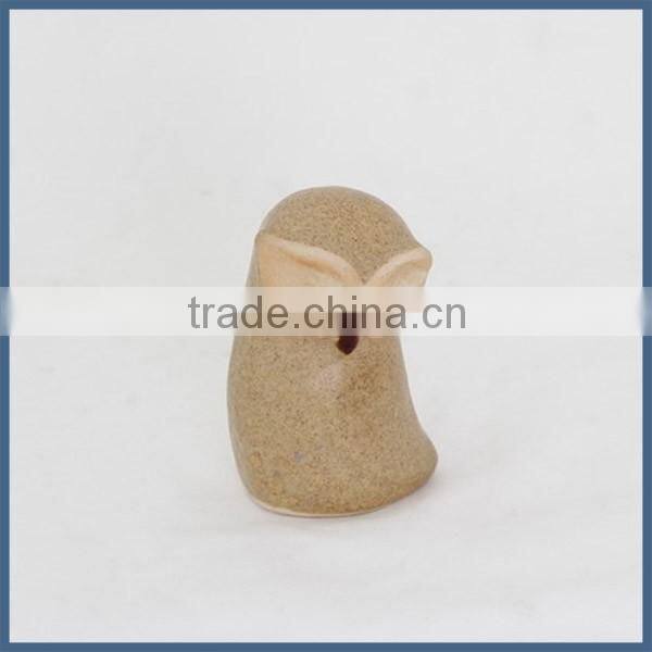 Top selling cheap small beige ceramic owl ornaments