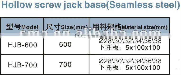 constructionn Hollow/Solid pipe screw jack base ( Real Factory in Guangzhou)