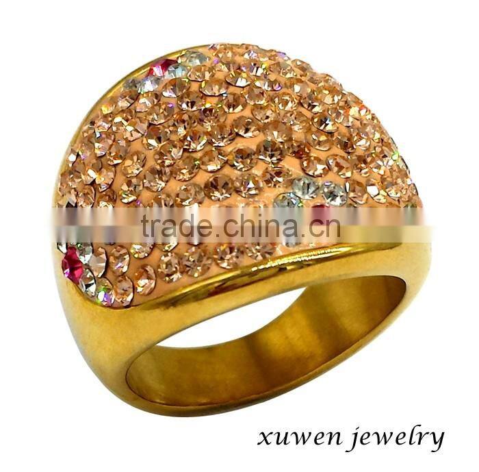 women laser cut flower shape stainless steel rose ring