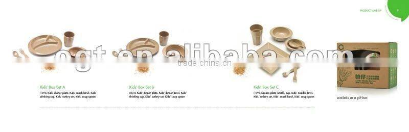 nature material gift eco cleaning organic unbreakable food container