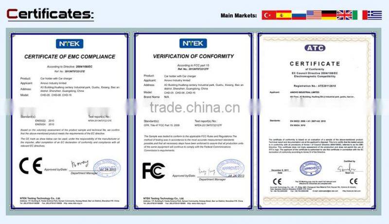 Newest Multi-angle Double USB Ports Power 2.1A Car Charger Holder