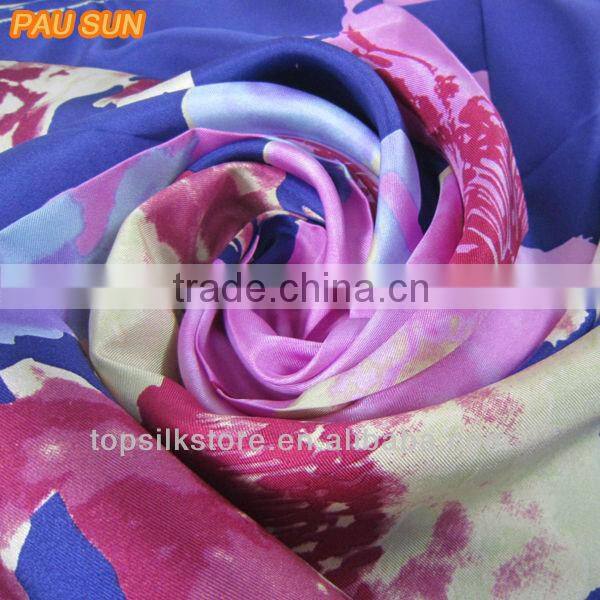 Hand Printing Square Unique Patter Fine Scarf Silk Scarf
