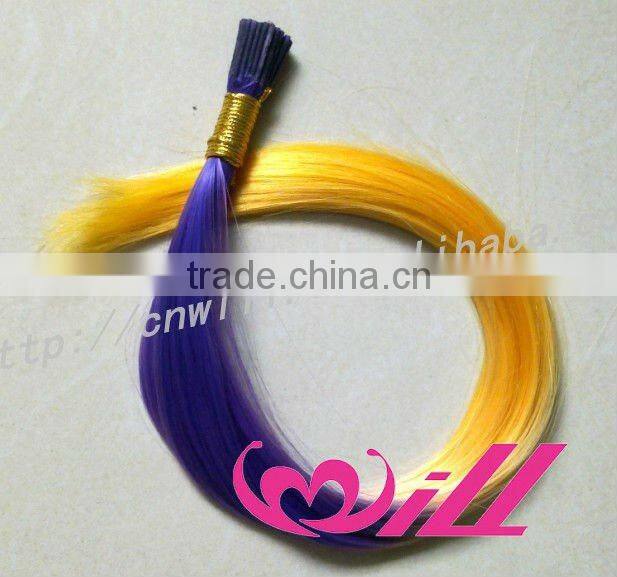 pretty two tone hair extension rainbow hair extension