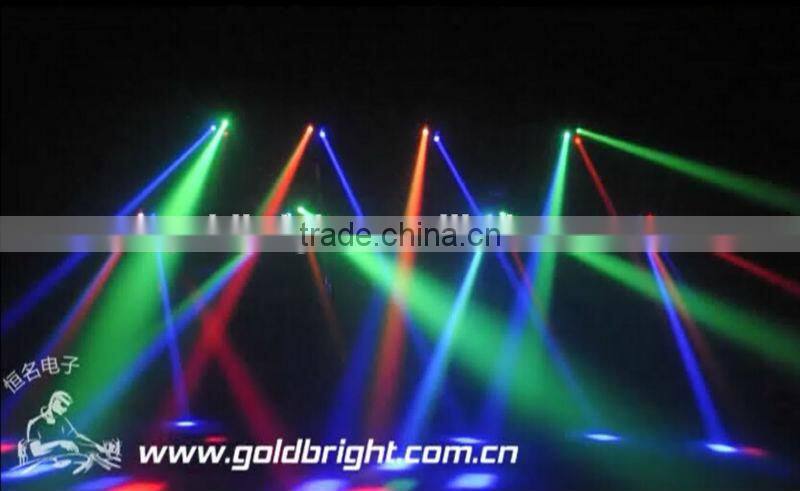 NEW 8*10w LED Moving Head Beam Spider Scan Light RGBW 4-IN-1 Dual Heads
