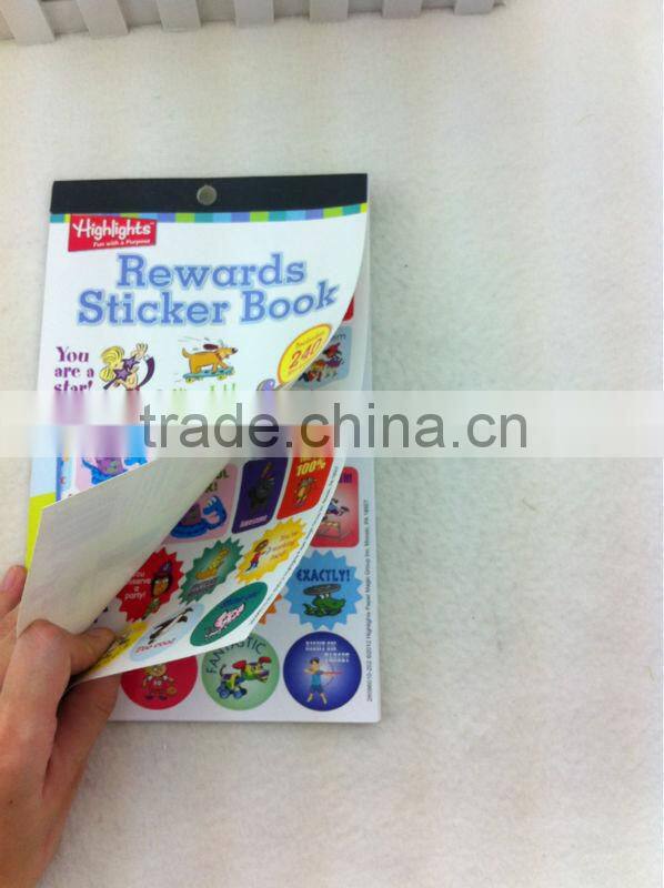 2014 colorfull sticker book/drawing book