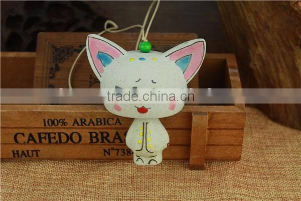 cute chinese animal shape ceramic wind chime