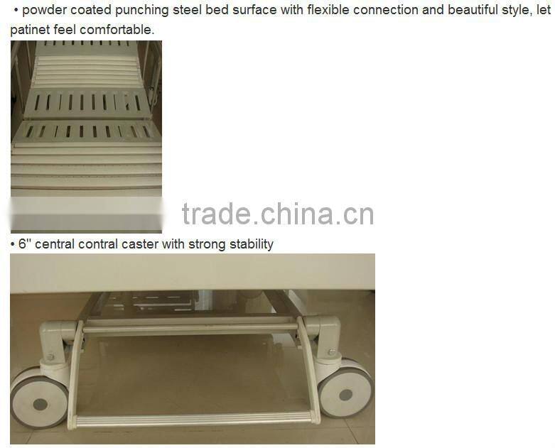 NFBS35 three crank manual abs hospital bed side rail