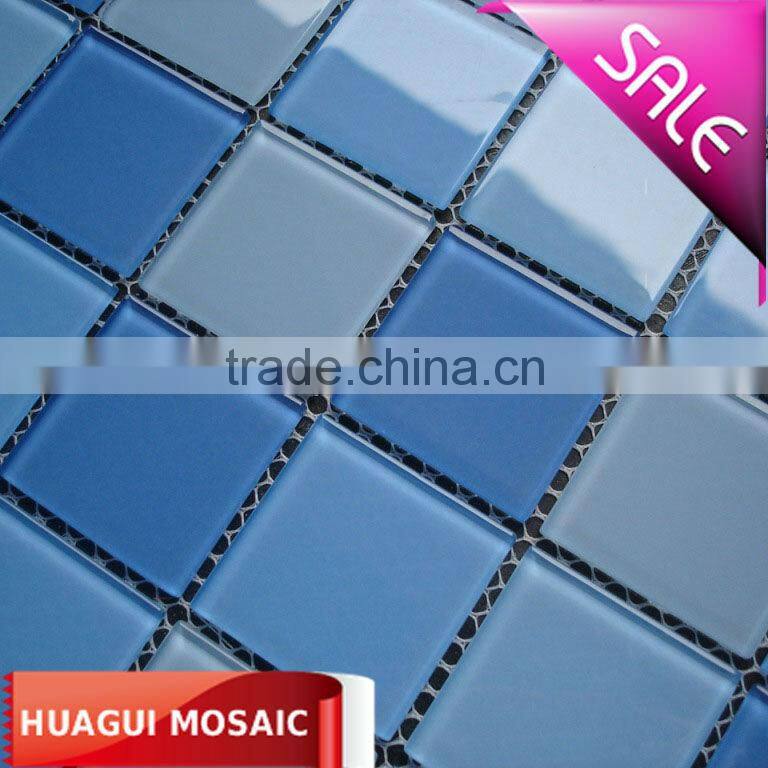 Competition pool glass mosaic tile HG-448015