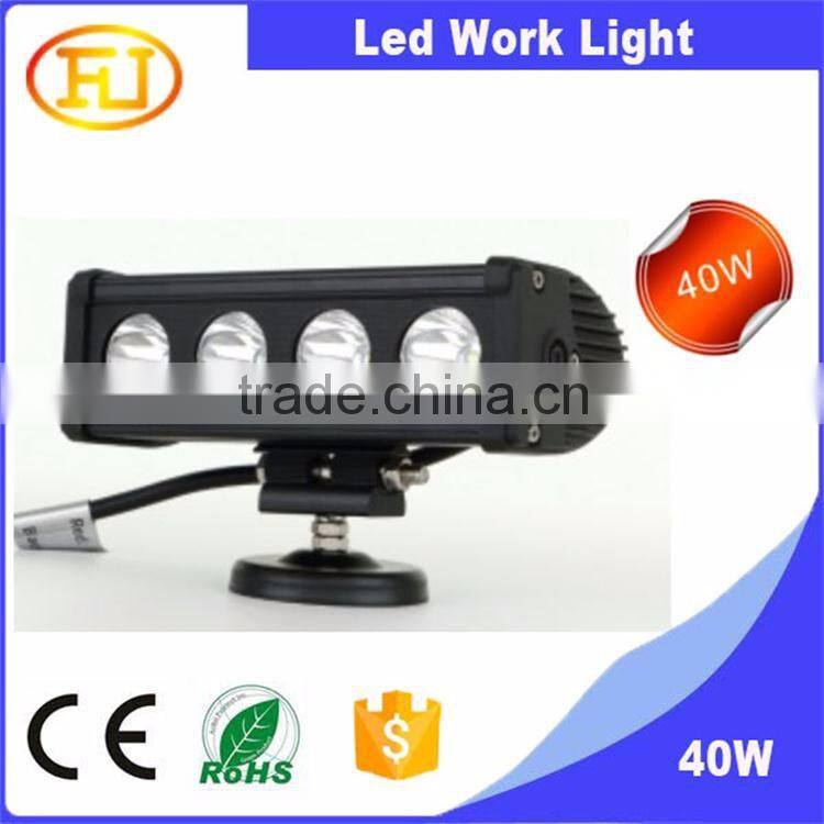 40W 8inch Single Row Led Light Bar