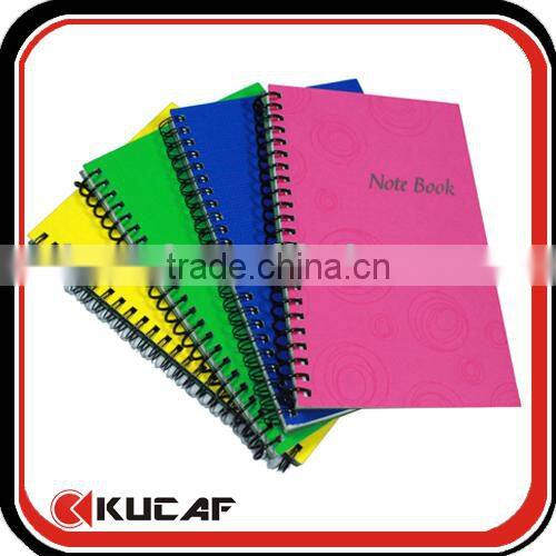 Custom A4/A5 size hardcover composition book 80 sheets spiral bound notebook
