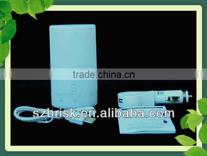 USB Air Humidifier Purifier Aroma Diffuser Vaporizer Freshener LED Light